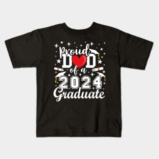 Proud Dad of a 2024 Graduate Kids T-Shirt